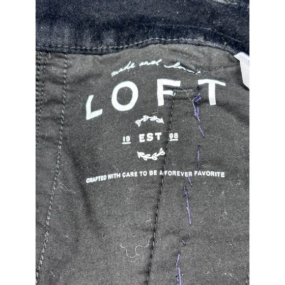 Loft Modern Skinny Black Pants 30/10 - Picture 12 of 13